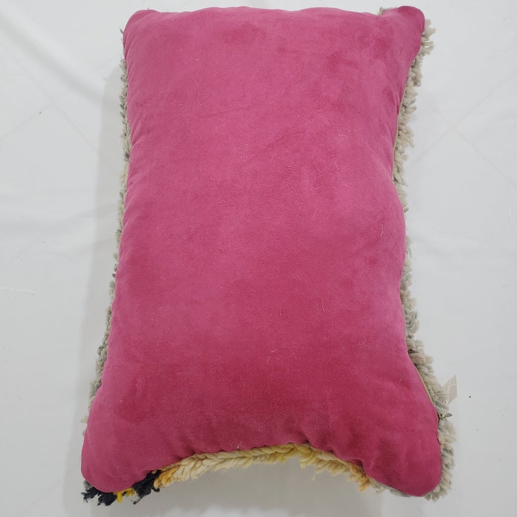 Moroccan Rug Cushion Covers - Moroccan Rug Pillow - Handmade Moroccan rug Pillow Cover - Wool cushion covers - Moroccan handmade pillow cover - OunizZ
