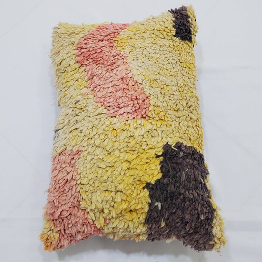 Moroccan Rug Cushion Covers - Moroccan Rug Pillow - Handmade Moroccan rug Pillow Cover - Wool cushion covers - Moroccan handmade pillow cover - OunizZ