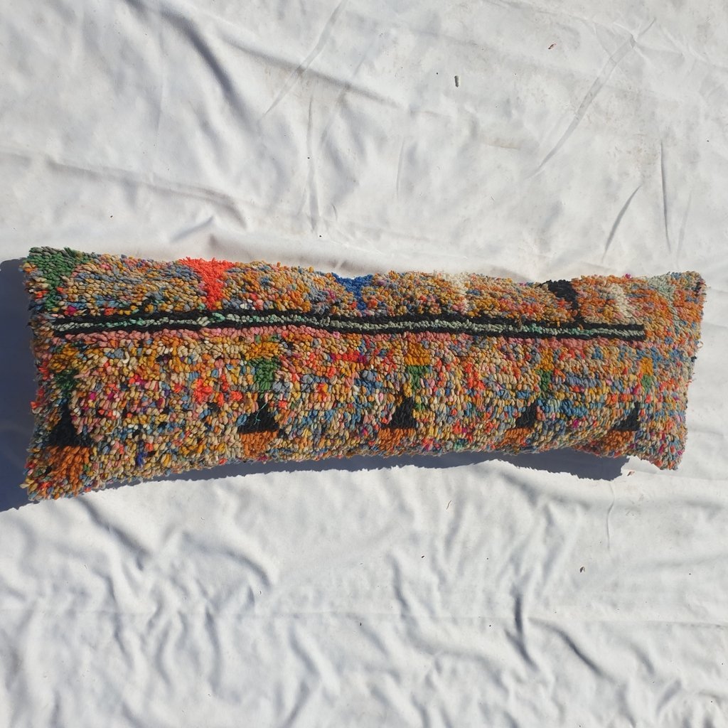 Moroccan Rug Cushion Covers - Moroccan Rug Pillow - Handmade Moroccan rug Pillow Cover - Wool cushion covers - Moroccan handmade pillow cover - berber rug cushion - traditional berber throw pillow case sofa home decor boho electric - OunizZ
