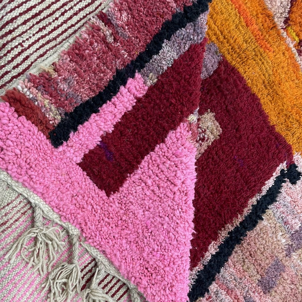 Moroccan Rug Pink Boujaad | 10x6'6 Ft | 3x2 m | KLOUNE | 100% wool handmade - OunizZ