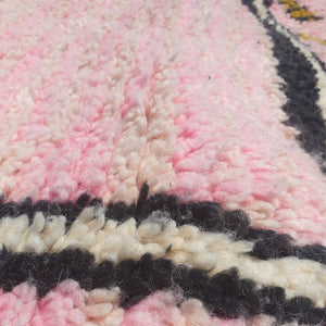 Moroccan Rug Pink Boujaad | 9'4x6'7 Ft | 2,88x2 m | SIMIWARDA | 100% wool handmade - OunizZ