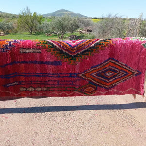 Moroccan Rug PINK Boujaad | 9'9x6'6 Ft | 3x2 m | BILAWA | 100% wool handmade - OunizZ