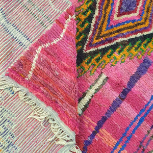 Moroccan Rug PINK Boujaad | 9'9x6'6 Ft | 3x2 m | BILAWA | 100% wool handmade - OunizZ
