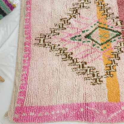 Moroccan Rug Pink & Orange Boujaad | 10x6'2 Ft | 3x1,88 m | AMBROKA | 100% wool handmade - OunizZ