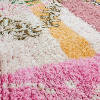 Moroccan Rug Pink & Orange Boujaad | 10x6'2 Ft | 3x1,88 m | AMBROKA | 100% wool handmade - OunizZ