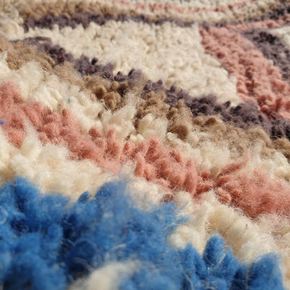 Moroccan Runner Rug | Authentic Boujaad Runner | Colorful Wool Rug | Berber Runner | Hallway Runner | 10'1 x 2'6 Ft | 3,08x78 cm - OunizZ