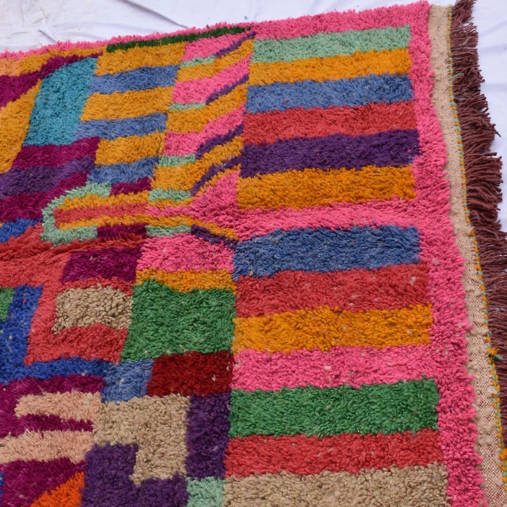 MORSLE | 8'5x5 Ft | 260x156 cm | Moroccan Colorful Rug | 100% wool handmade - OunizZ