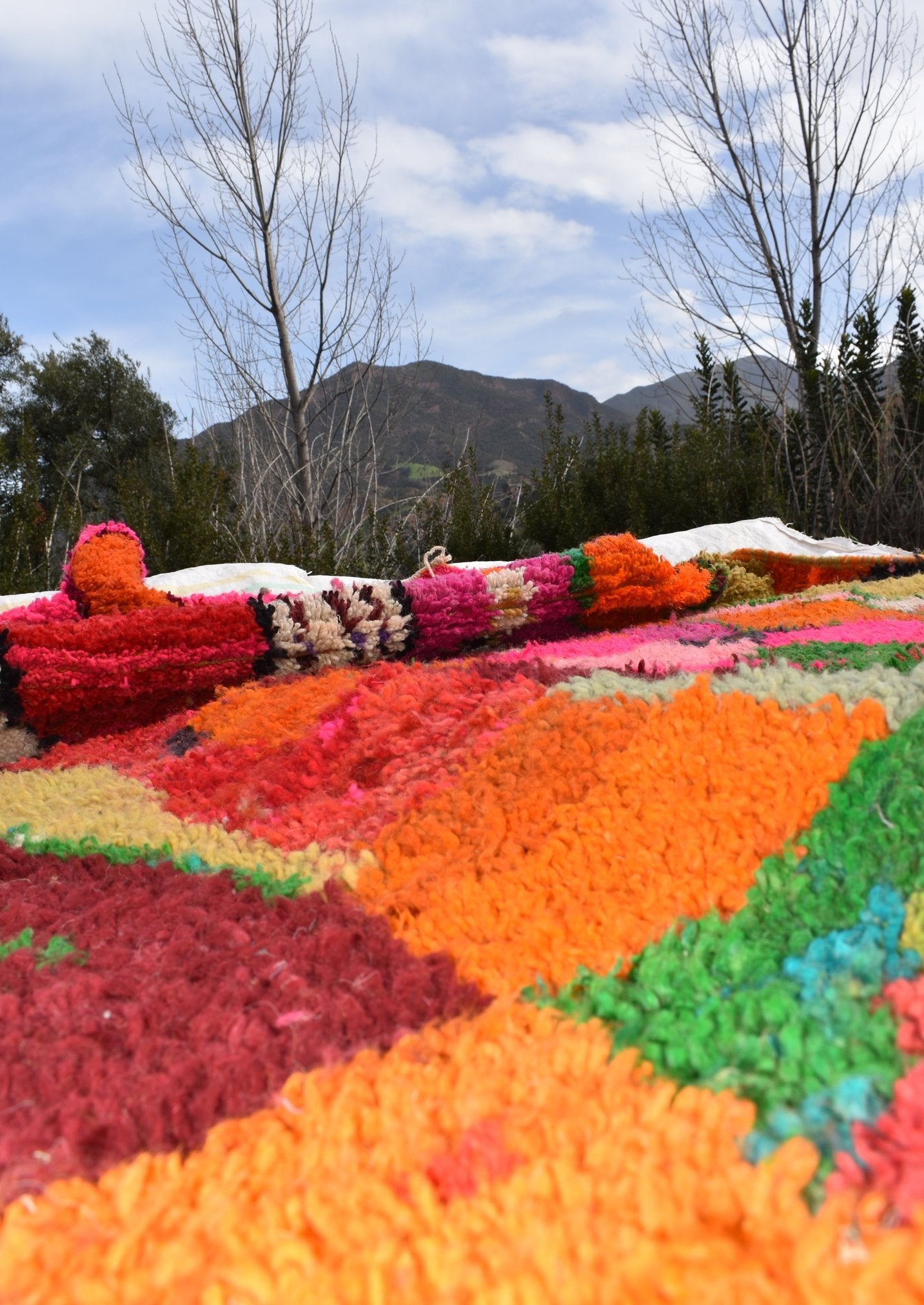 MRELMA | 8'x5 Ft | 254x166 cm | Moroccan Colorful Rug | 100% wool handmade - OunizZ