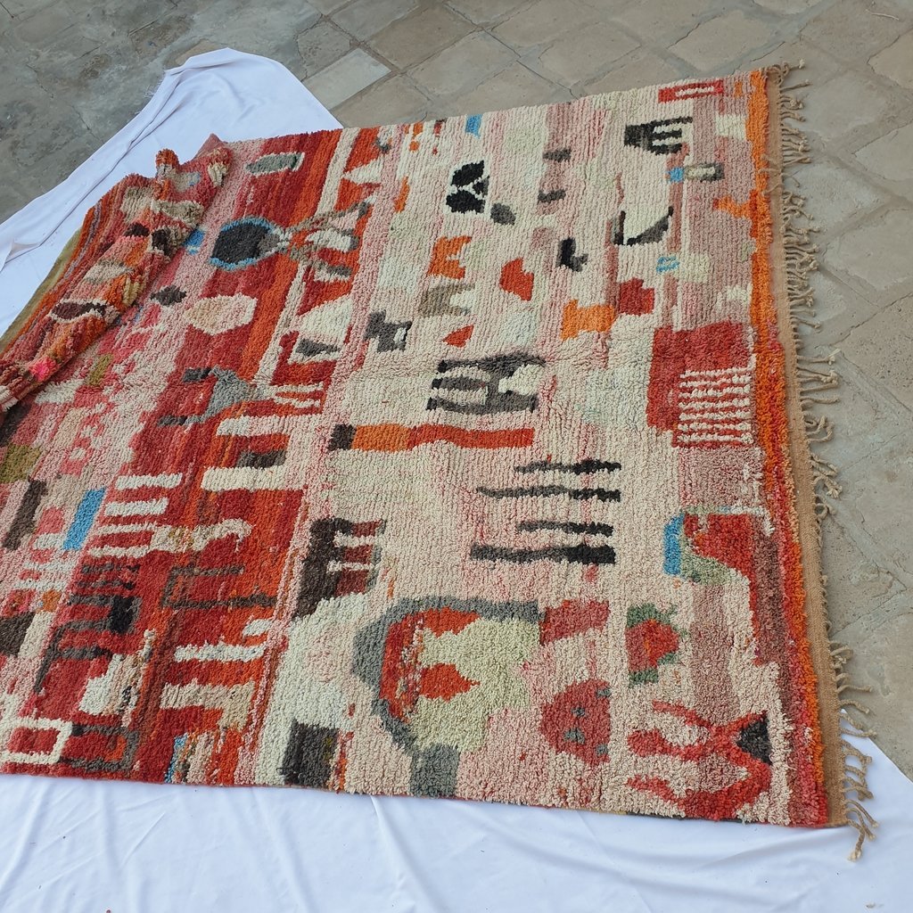 MRENA | Boujaad Rug 10x12'2 Ft | 370x300 cm | 100% wool handmade in Morocco - OunizZ