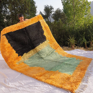 MSSIMA | 10x6'8 Ft | 3x2 m | Moroccan Beni Ourain Rug | 100% wool handmade - OunizZ