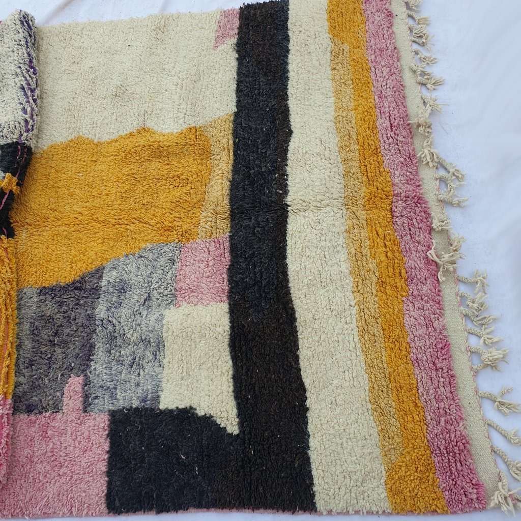 MUTA | 10x6'6 Ft | 306x202 cm | Moroccan Colorful Rug | 100% wool handmade - OunizZ