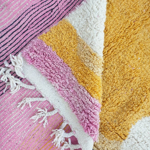 MUTA | 10x6'6 Ft | 306x202 cm | Moroccan Colorful Rug | 100% wool handmade - OunizZ