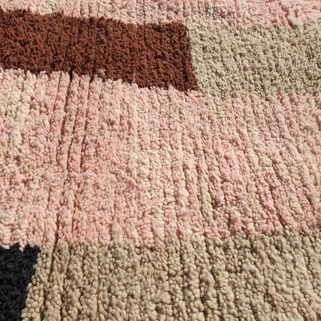 Nakel- MOROCCAN RUG 6x9 BOUJAAD Authentic Berber Rug | Handmade Living room Carpet | 9'3x5'8 Ft | 2,82x1,76 m - OunizZ