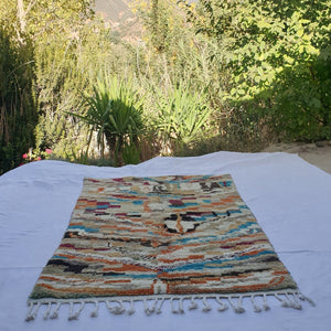 Namira - Moroccan Rug Boujaad | Colorful Authentic Berber Handmade Bedroom Rug | 8'17x4'89 Ft | 2,49x1,49 m - OunizZ