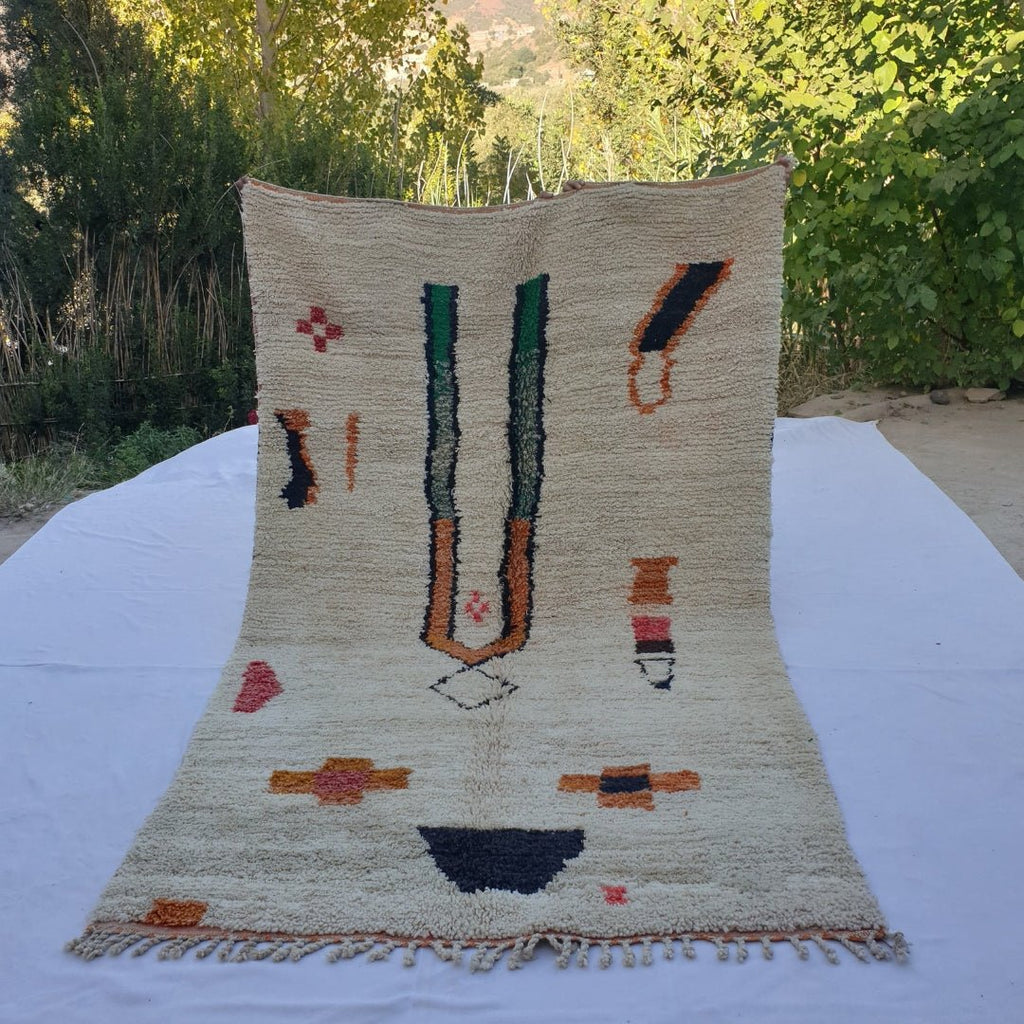 Narima - Moroccan Rug Boujaad | Colorful Authentic Berber Handmade Bedroom Rug | 9'22x5'58 Ft | 2,81x1,70 m - OunizZ