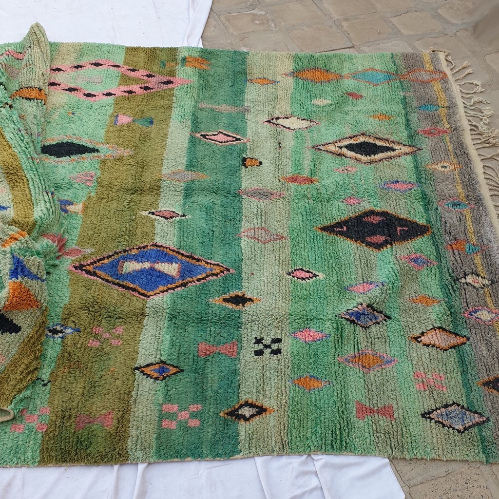 NASSRA | Boujaad Rug 13'6x10'4 Ft | 4x3 M | 100% wool handmade in Morocco - OunizZ