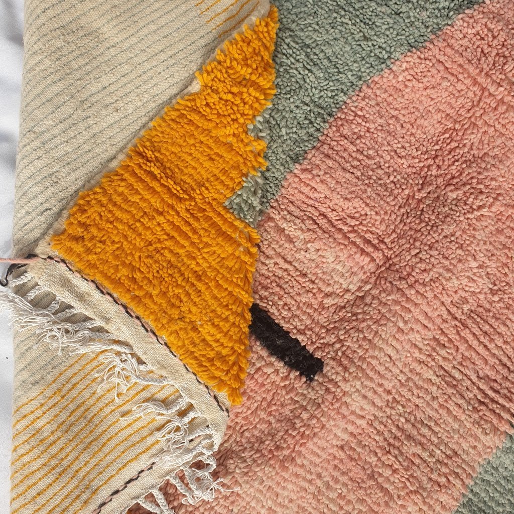 NAWRA | 10'4x6'6 Ft | 3,17x2,00 m | Moroccan Beni Ourain Rug | 100% wool handmade - OunizZ