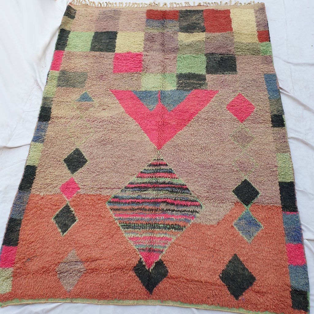 NAYRA | 9'5x6'8 Ft | 2,89x2,06 m | Moroccan Colorful Rug | 100% wool handmade - OunizZ