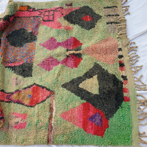 NEBTA | 8x5 Ft | 2,6x1,6 m | Moroccan Colorful Rug | 100% wool handmade - OunizZ