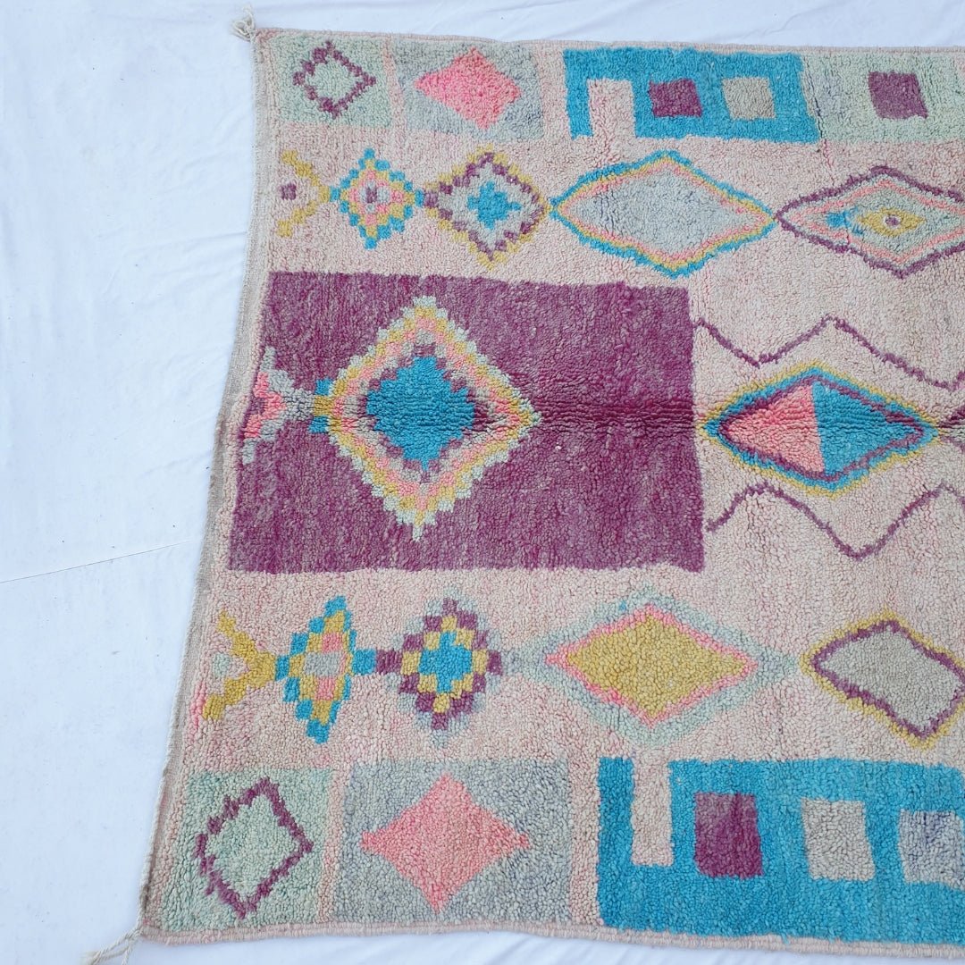 Nemla - Moroccan Rug Boujaad | Colorful Authentic Berber Handmade Bedroom Rug | 8'79x5'22 Ft | 2,68x1,59 m - OunizZ