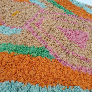 NIMOM Runner | 9'9x2'8 Ft | 3x0,85 m | Moroccan Colorful Rug | 100% wool handmade - OunizZ