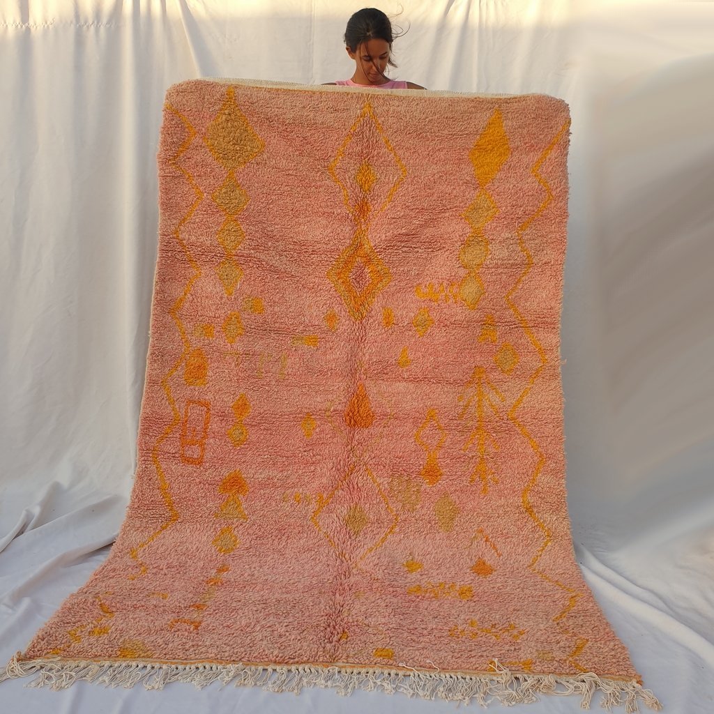 NIMOUF | 8x5 Ft | 2,54x1,54 m | Moroccan Colorful Rug | 100% wool handmade - OunizZ