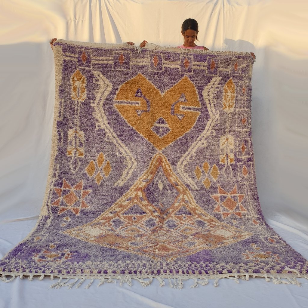 NISSA | 9'8x6'7 Ft | 3x2 m | Moroccan Colorful Rug | 100% wool handmade - OunizZ