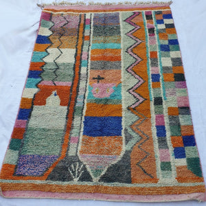NOKA | 9'8x6'7 Ft | 3x2 m | Moroccan Colorful Rug | 100% wool handmade - OunizZ