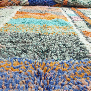NOKA | 9'8x6'7 Ft | 3x2 m | Moroccan Colorful Rug | 100% wool handmade - OunizZ