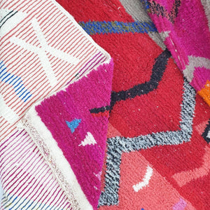 NOUBA | 9'8x6'4 Ft | 3x2 m | Moroccan Colorful Rug | 100% wool handmade - OunizZ