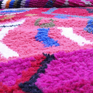 NOUBA | 9'8x6'4 Ft | 3x2 m | Moroccan Colorful Rug | 100% wool handmade - OunizZ