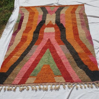 NUMADYA | 9'5x6'5 Ft | 3x2 m | Moroccan Colorful Rug | 100% wool handmade - OunizZ