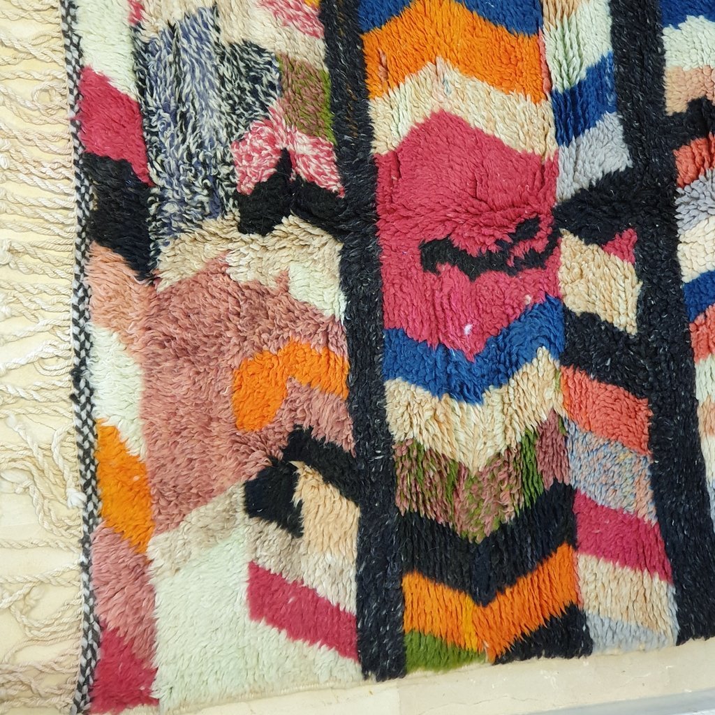 OUMS | 7'9x3'5 Ft | 2,4x1,1 m | Moroccan Beni Mrirt Rug | 100% wool handmade - OunizZ