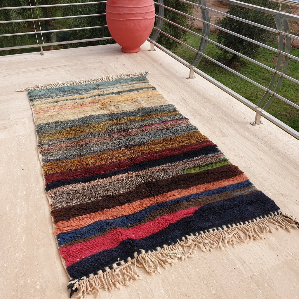 OUNS | 7x3'8 Ft | 2,1x1,2 m | Moroccan Beni Mrirt Rug | 100% wool handmade - OunizZ