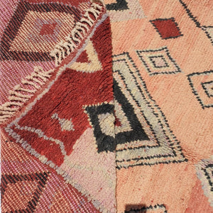 OURIOUI | 6'2x4'6 Ft | 190x140 cm | Moroccan Colorful Rug | 100% wool handmade - OunizZ