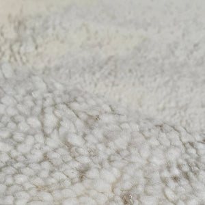 OURTAGHIR | BENI OUARAIN White Rug | 100% wool handmade in Morocco - OunizZ