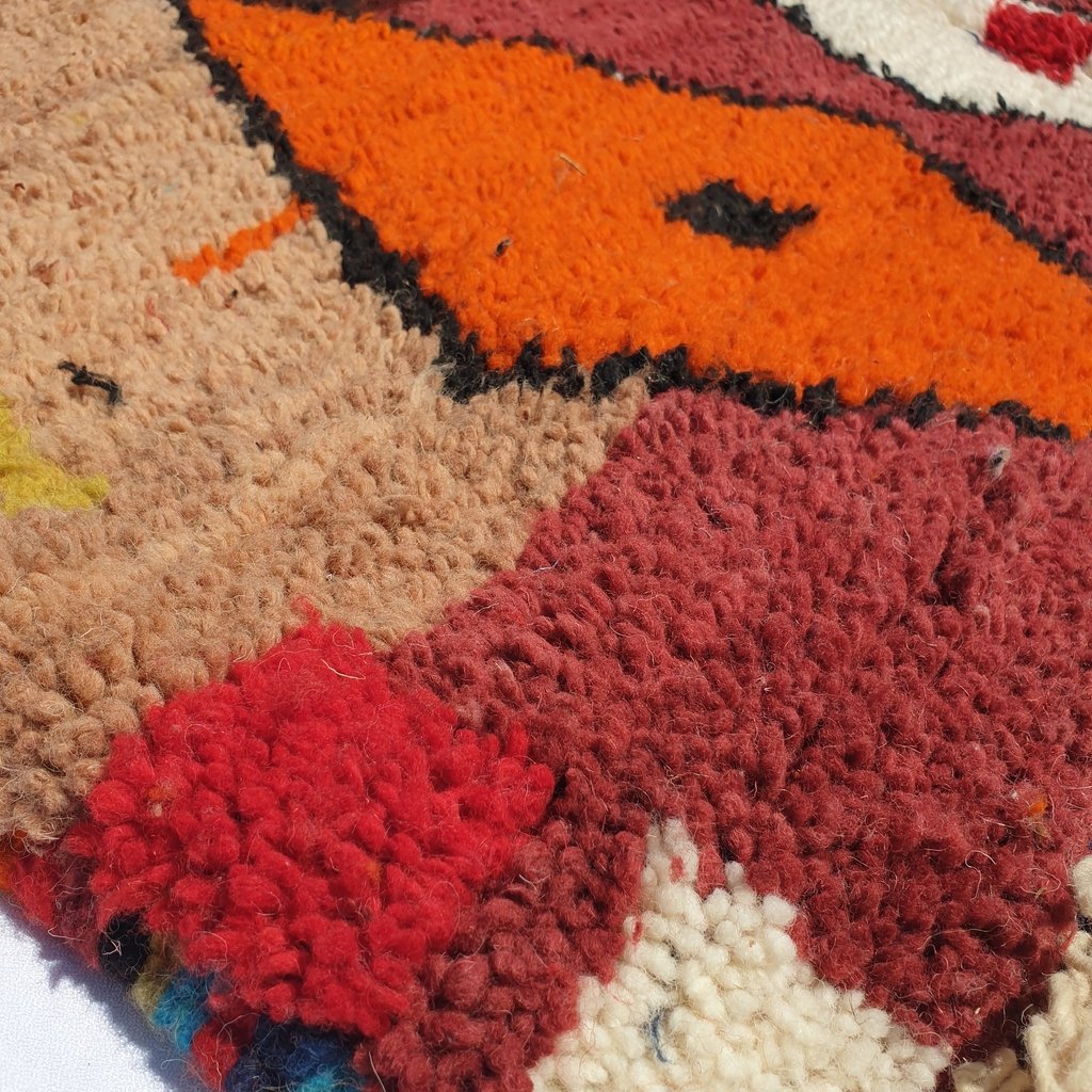 QLILU | 8'5x5 Ft | 2,5x1,5 m | Moroccan Colorful Rug | 100% wool handmade - OunizZ