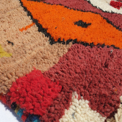 QLILU | 8'5x5 Ft | 2,5x1,5 m | Moroccan Colorful Rug | 100% wool handmade - OunizZ