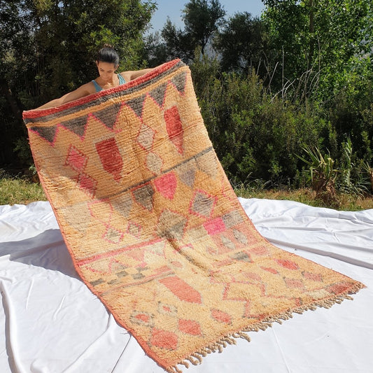 RABIT | 8'5x5 Ft | 2,50x1,50 m | Moroccan Colorful Rug | 100% wool handmade - OunizZ