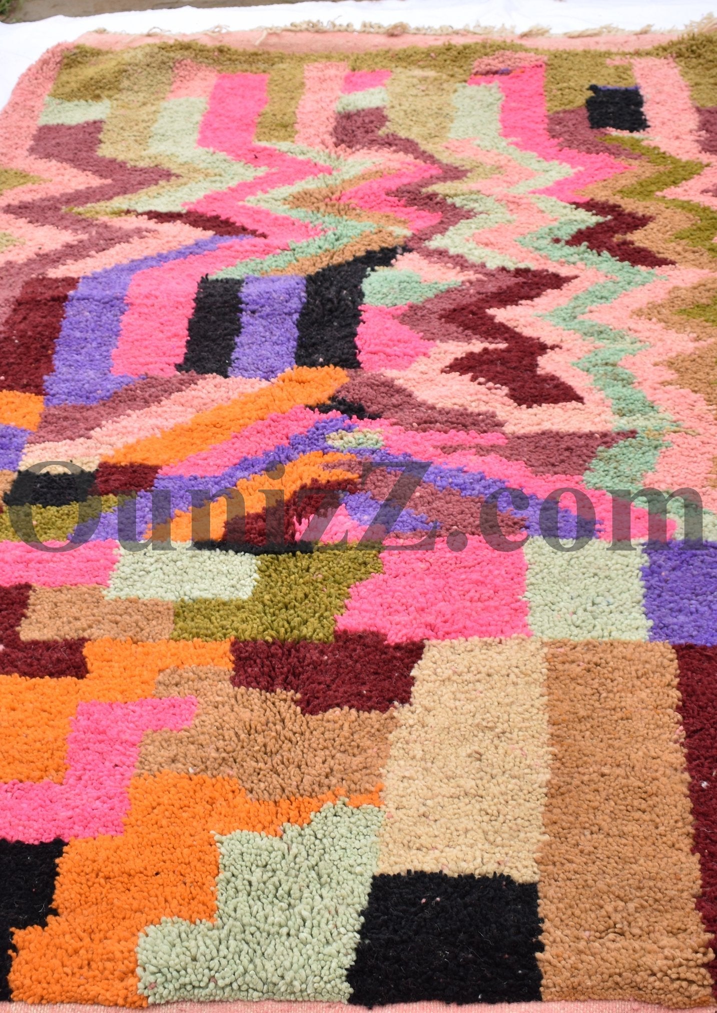 RAÎCE | Boujaad Rug | 100% wool handmade in Morocco - OunizZ