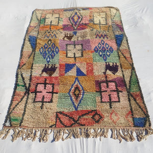 Rakiaa - MOROCCAN BOUJAAD RUG | Berber Colorful Area Rug for living room Handmade Authentic Wool | 9'7x6'4 Ft | 295x195 cm - OunizZ