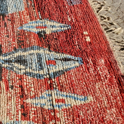 RANA | Boujaad VINTAGE Rug | 100% wool handmade in Morocco - OunizZ