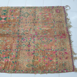 RASQ | 9'7x4'6 Ft | 3x1,4 m | Moroccan VINTAGE Colorful Rug | 100% wool handmade - OunizZ
