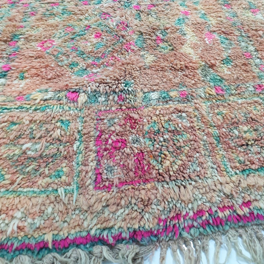 RASQ | 9'7x4'6 Ft | 3x1,4 m | Moroccan VINTAGE Colorful Rug | 100% wool handmade - OunizZ