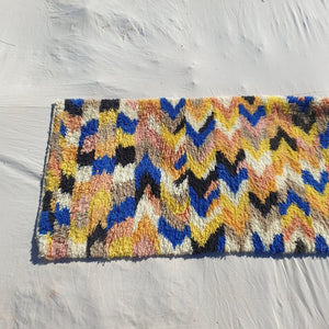 RAWE | 9'3 x 2'65 Ft | 2,82x0,81 m | Moroccan Beni Ourain Runner | 100% wool handmade - OunizZ