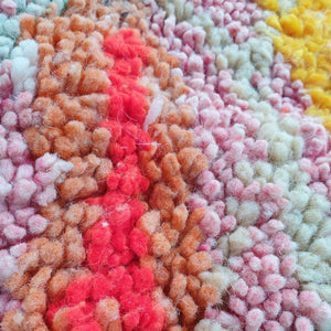 RKIK | 9x5 Ft | 2,8x1,6 m | Moroccan Colorful Rug | 100% wool handmade - OunizZ