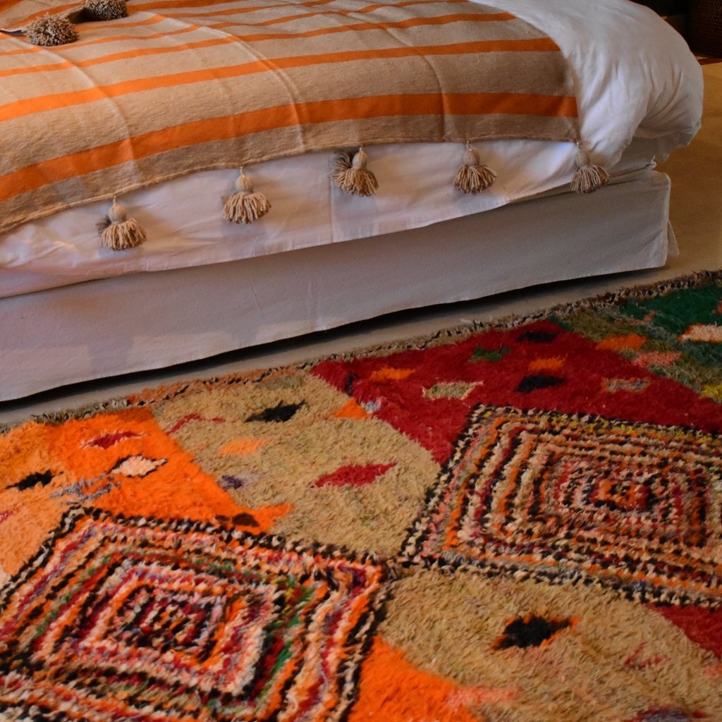 ROMAC | 9'2x5'9 Ft | 2,80x1,80 m | Moroccan Colorful Rug | 100% wool handmade - OunizZ
