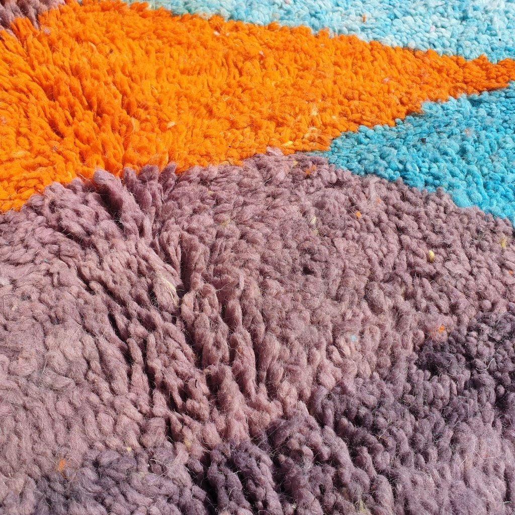 RUWEN | 7x5 Ft | 2,5x1,5 m | Moroccan Colorful Rug | 100% wool handmade - OunizZ