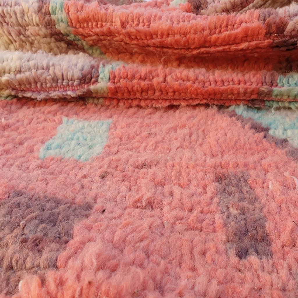 RWIZA | 8x5'5 Ft | 2,4x1,7 m | Moroccan Colorful Rug | 100% wool handmade - OunizZ