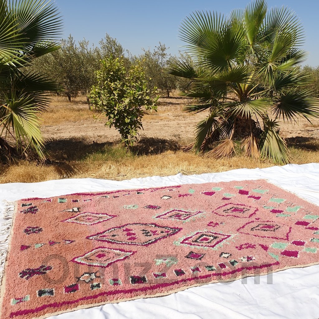 SABAH | 10'3x6'6 Ft | 315x201 cm | Moroccan Vintage style Rug | 100% wool handmade - OunizZ